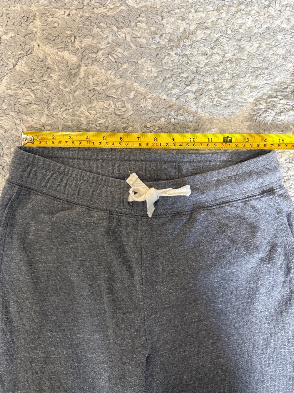 Women’s Medium Madewell Heather Charcoal Drawstring Jogger Pants - Picture 4 of 7